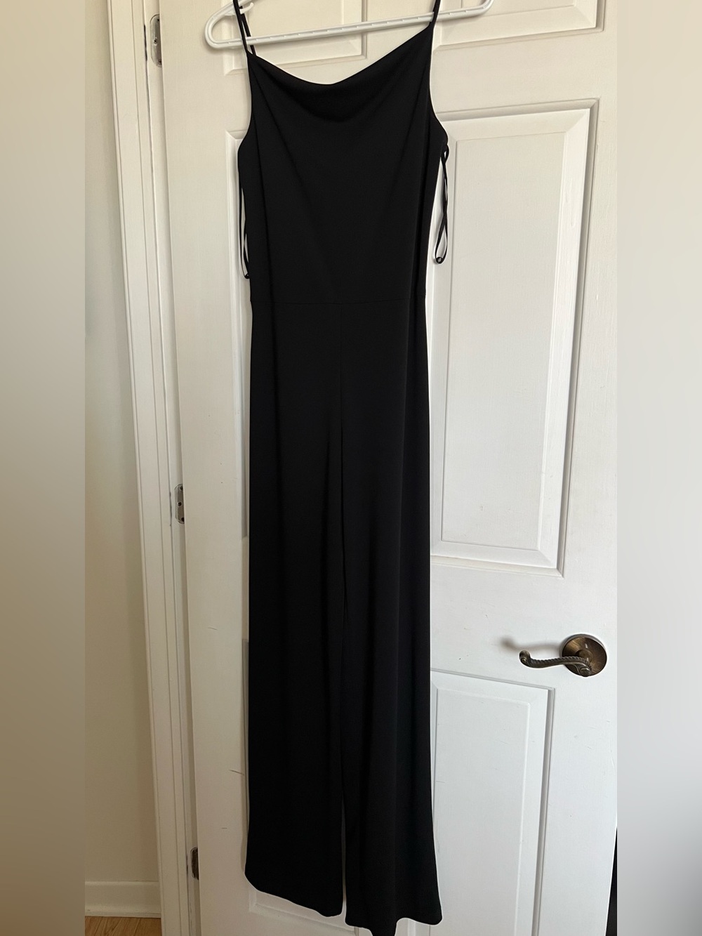 Classic Black Spaghetti-Strap Jumpsuit